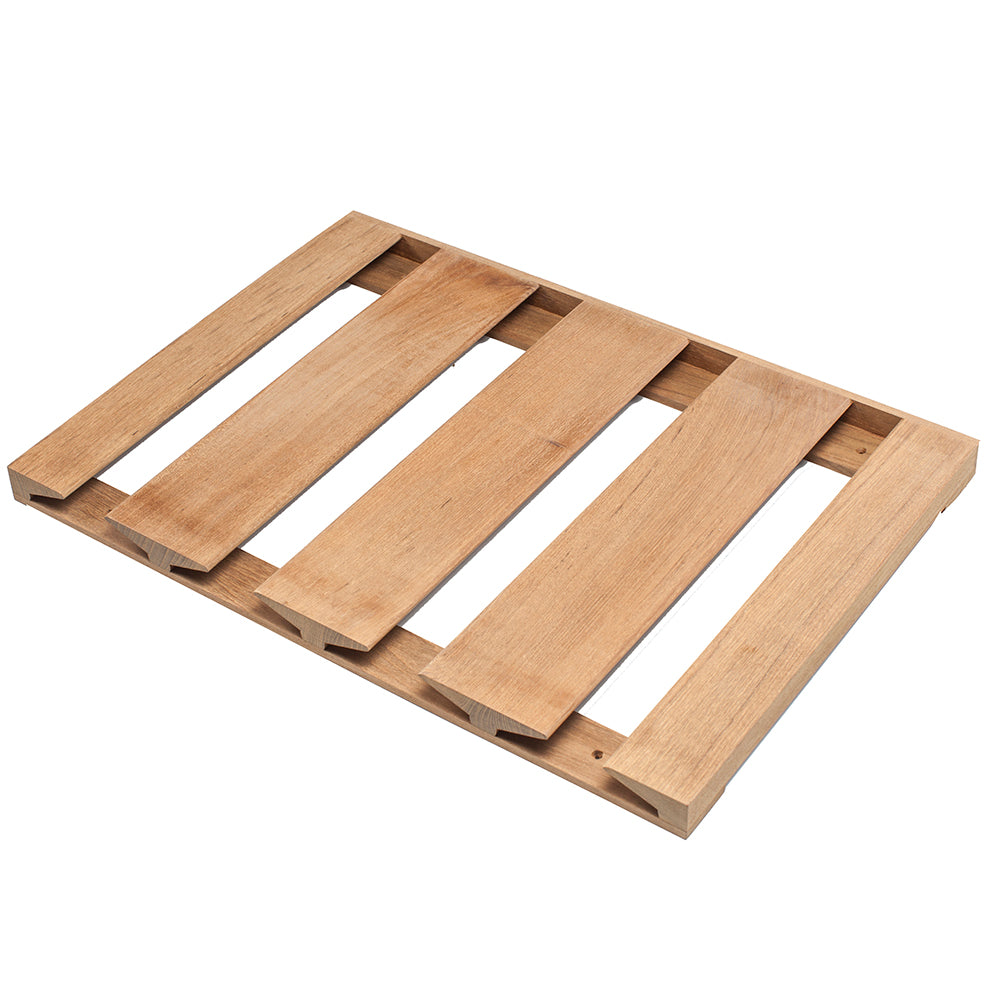 Whitecap teak overhead wineglass rack holding 12 large wine glasses, 16-5/8 x 11-3/4 inches