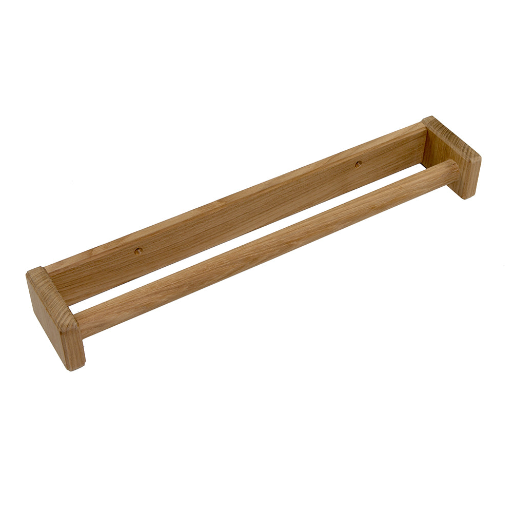 Whitecap 16-inch solid teak towel rack for marine cabin or cockpit installation