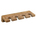 Whitecap teak toothbrush holder 5-3/4 inch holding four standard toothbrushes