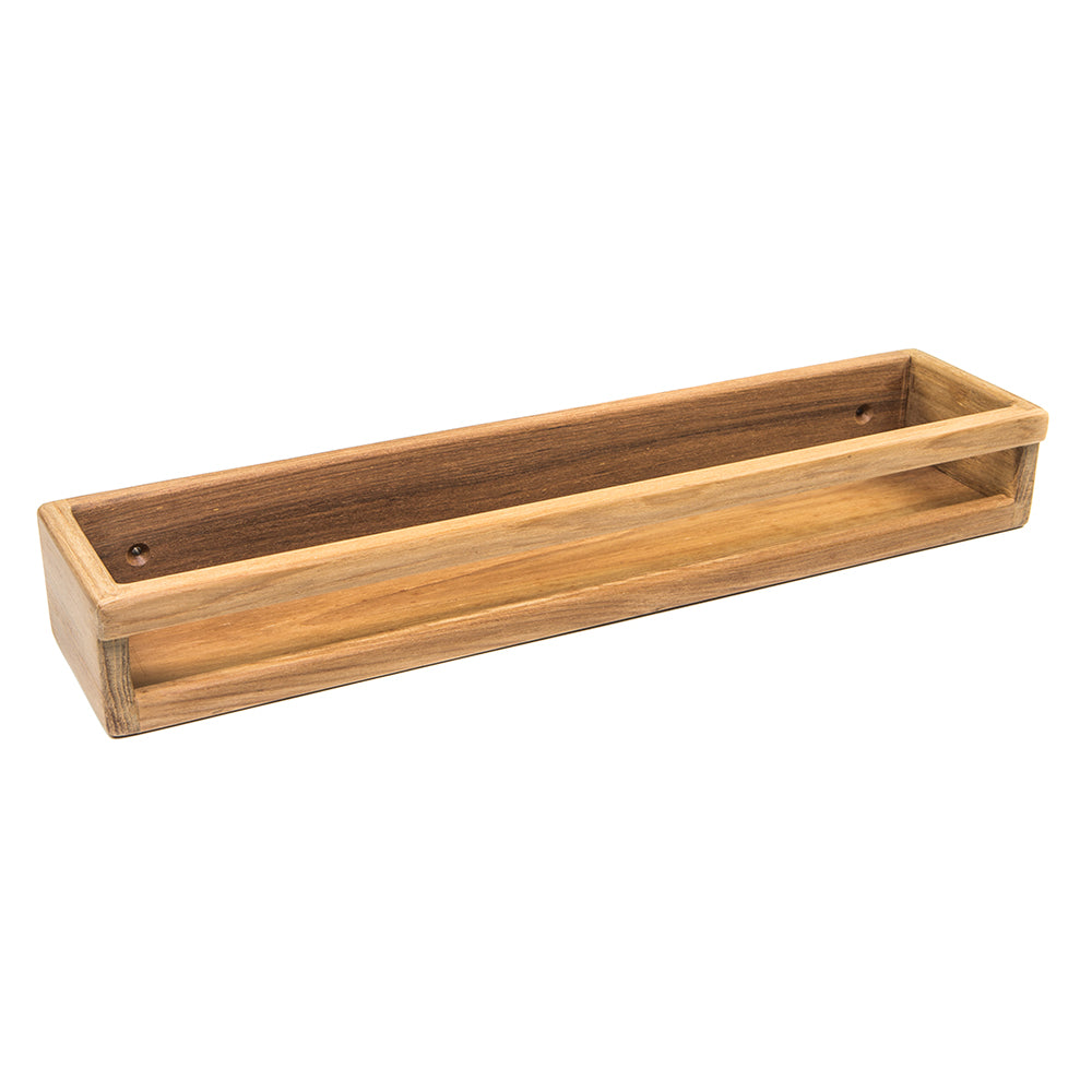 Whitecap Teak Stow Rack 1-7/8H x 13-1/2W x 3D multi-purpose holder and shower caddy