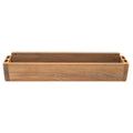 Whitecap teak navigation tray 3-7/16 inch H x 17-1/2 inch W x 2-3/4 inch D for charts and pens