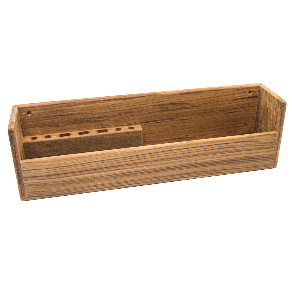 Whitecap Teak Navigation Rack 5 inch H x 16-3/4 inch W x 3-1/2 inch D