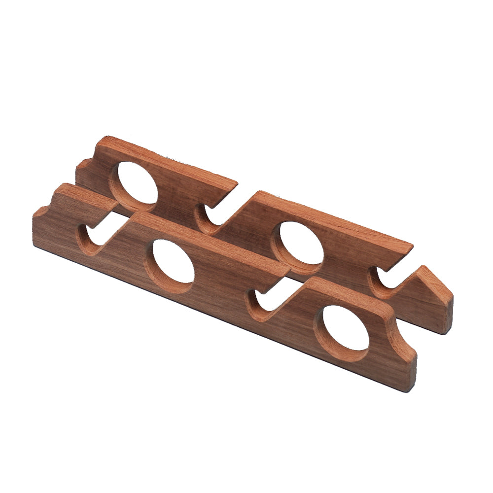 Whitecap teak four-rod storage rack pair, 15-1/2 inch length, sold as a set of two