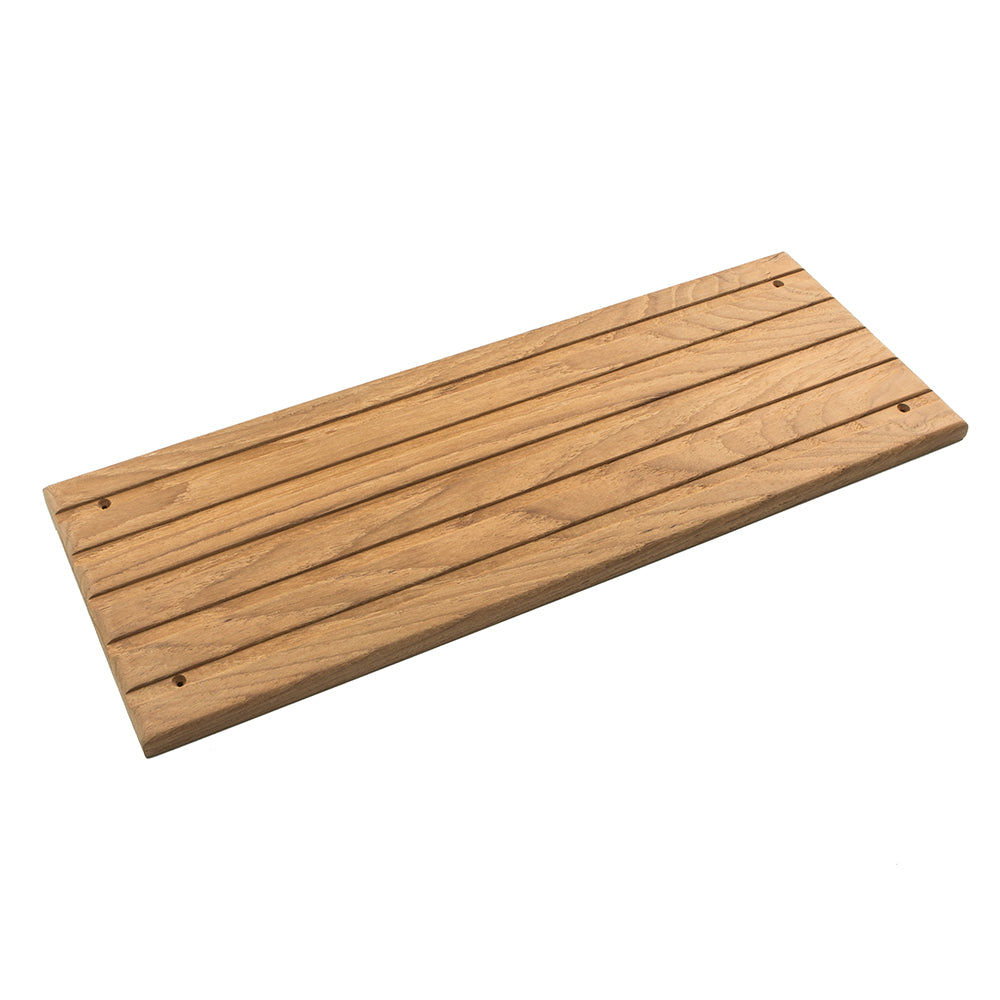 Whitecap Large Teak Deck Step 15 x 6 inch natural teak marine fitting