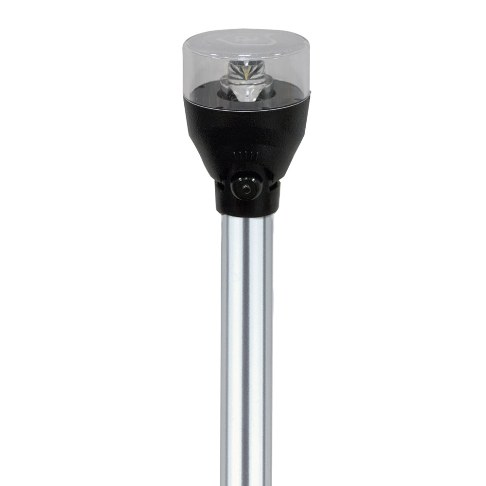 Attwood LED All-Round Navigation Light on articulating pole, white 360-degree, 3W 12VDC for boats up to 39.4 ft