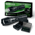 EcoGear FX TK120 Professional LED Flashlight Kit with Batteries and Charger