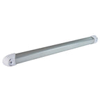 Lumitec Rail2 12-inch LED marine rail light in low-profile aluminum housing, IP67 waterproof