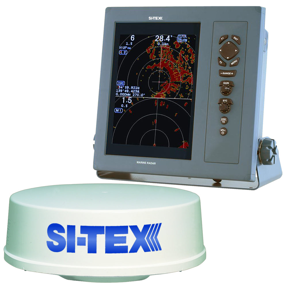 SI-TEX T-2041 professional dual range radar with 4kW 25-inch dome and 10.4-inch color TFT LCD display