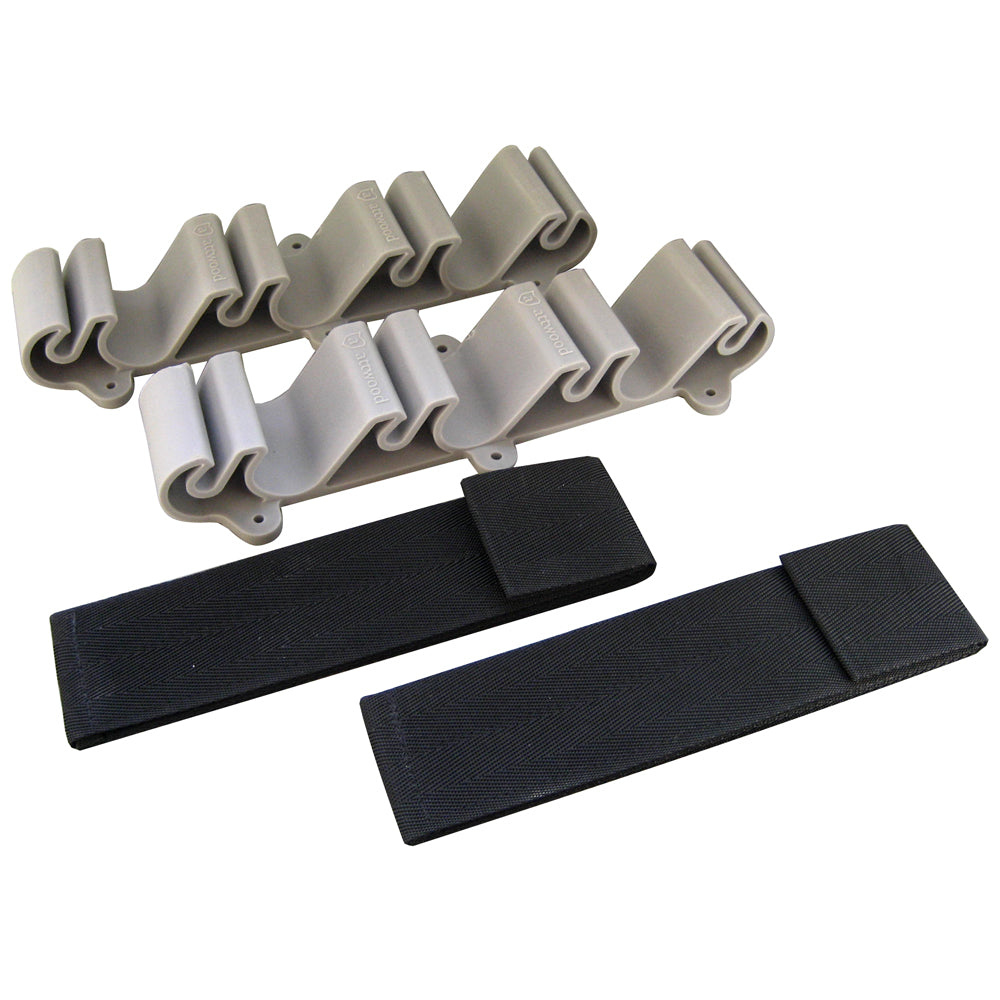 Attwood Vertical Mount Rod Holder with molded rubber inserts for 4 to 6 rods