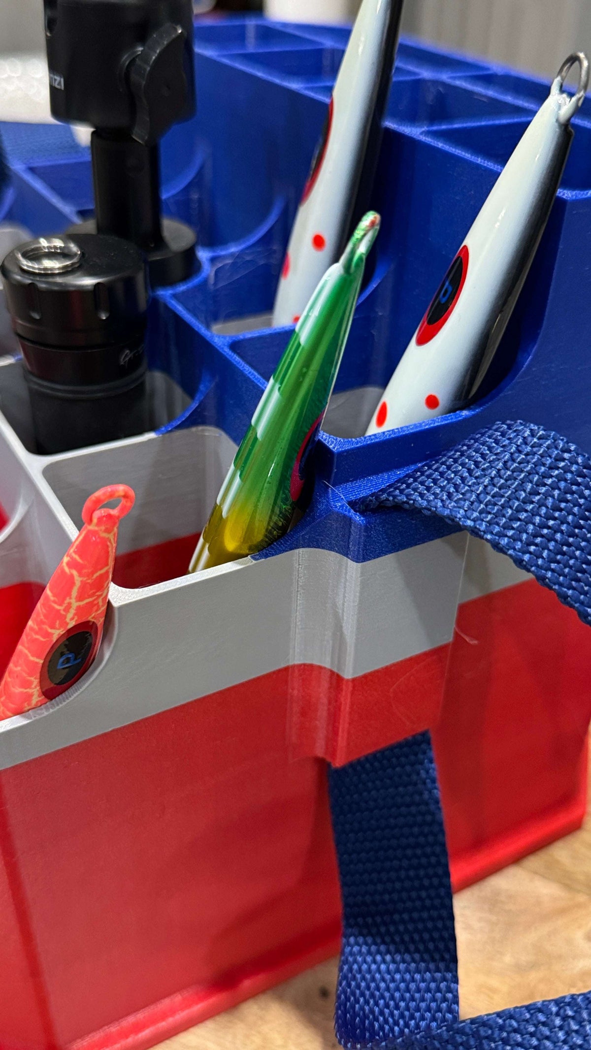 Jig Vault™ Shorty Square Jig Bucket Skeleton with Carry Strap