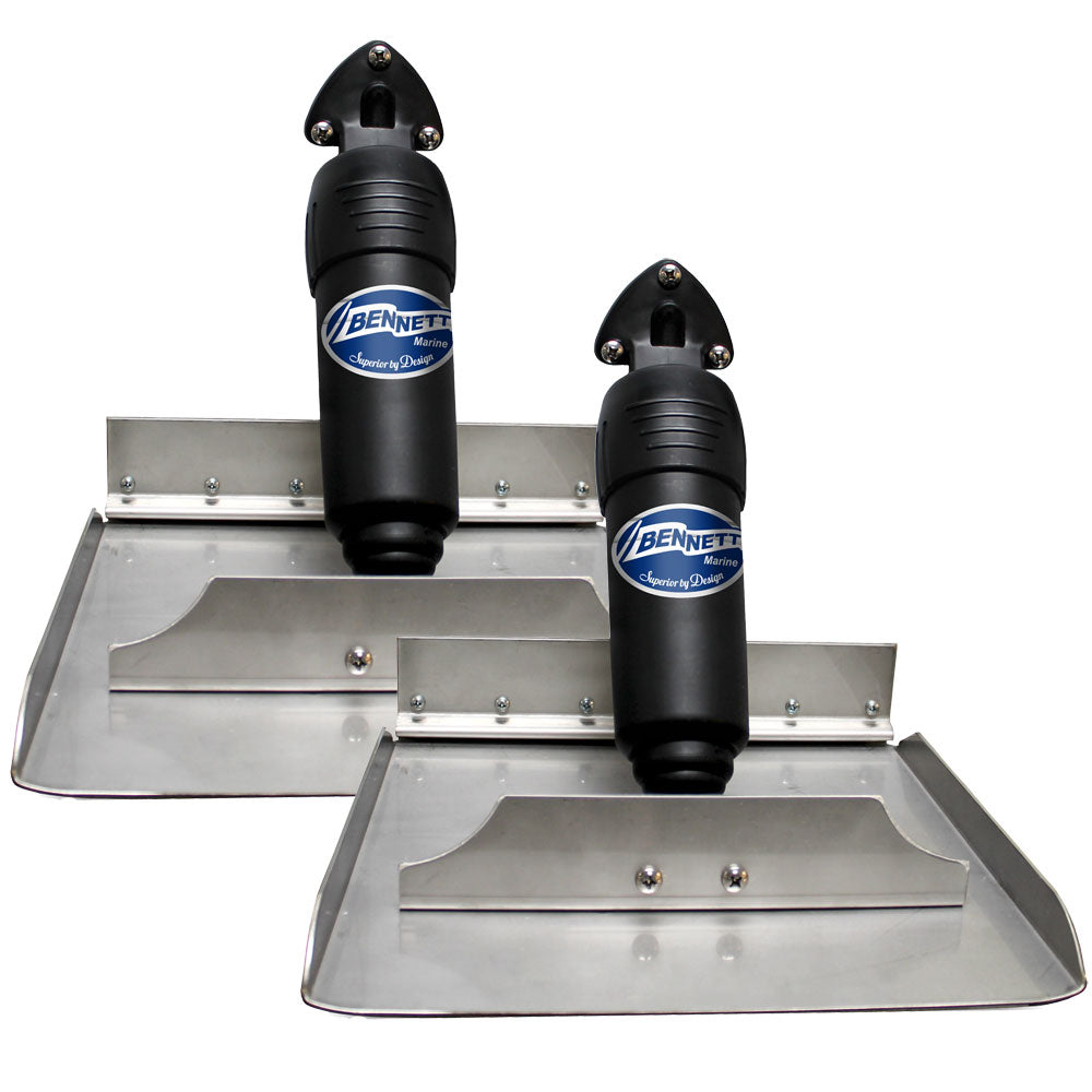 Bennett BOLT 12x4 Electric Trim Tab System for trailered boats 17-28 feet with water-tight nylon actuator