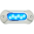 Attwood Light Armor 6-LED underwater surface-mount LED light with stainless steel cover