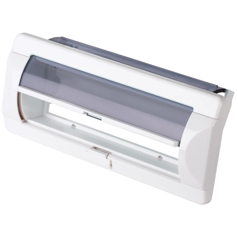 Boss Audio MRC10 white waterproof flip-up marine radio cover with ABS lid and EVA gasket seal