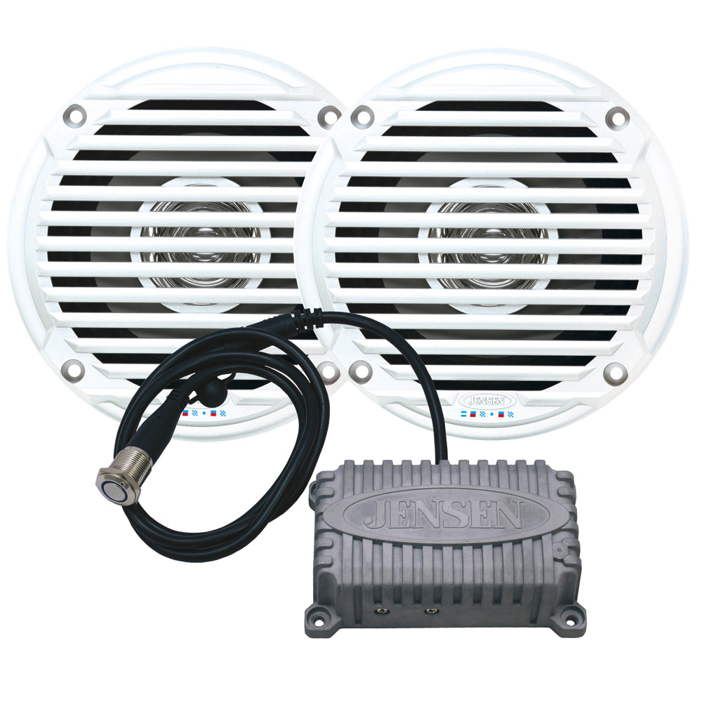 JENSEN CPM50 Bluetooth marine amplifier and 5-inch speaker package