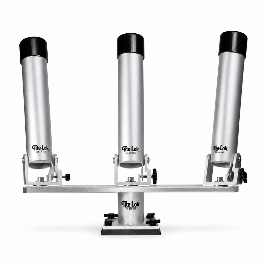 Triple Deck Mount w/ Multi-Lok Rod Holders