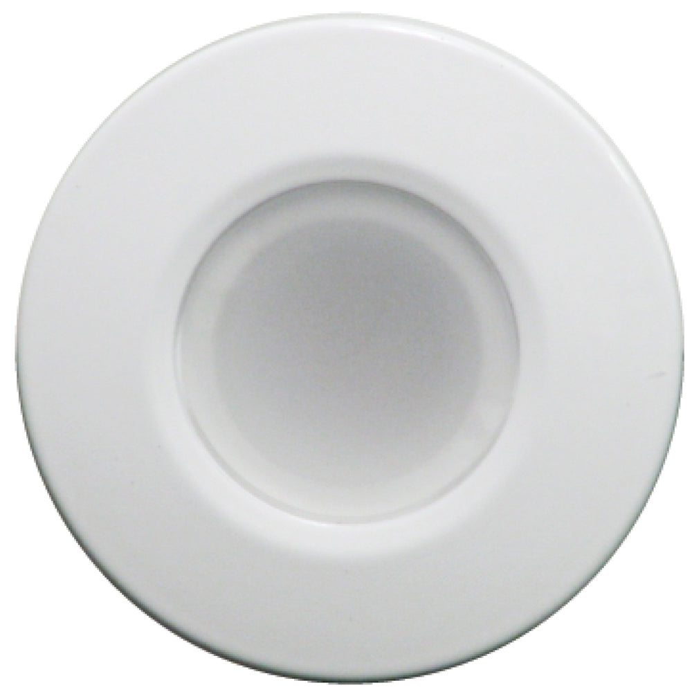 Lumitec Orbit Flush Mount RGBW Down Light white housing IP67 marine cabin light