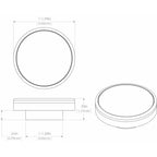 Lumitec Halo Flush Mount Down Light Spectrum RGBW