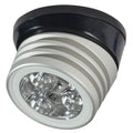 Lumitec Zephyr LED spreader deck light brushed finish black base 1000 lumen white non-dimming