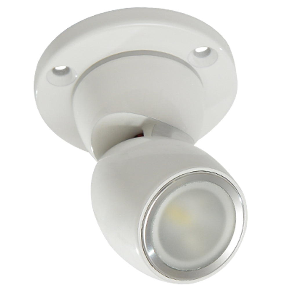 Lumitec GAI2 Spectrum Heavy-Duty Base white housing positionable marine LED light IP67