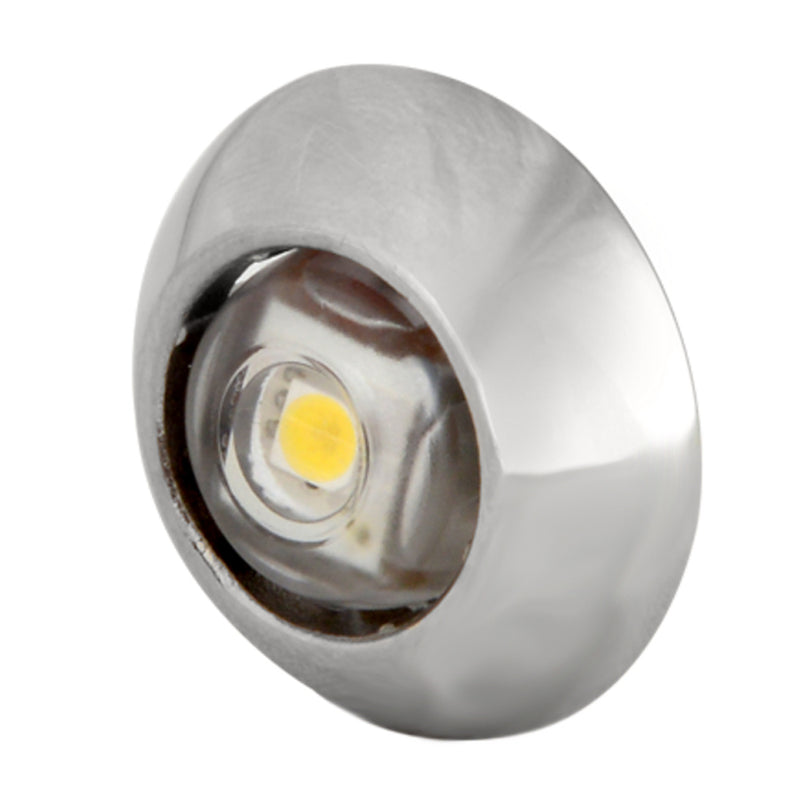 Lumitec Exuma courtesy light polished stainless housing flush-mount marine LED