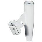 Lee's Tackle Lee's Clamp - On Rod Holder - White Aluminum - Vertical Mount - Fits 1. O.D. Pipe