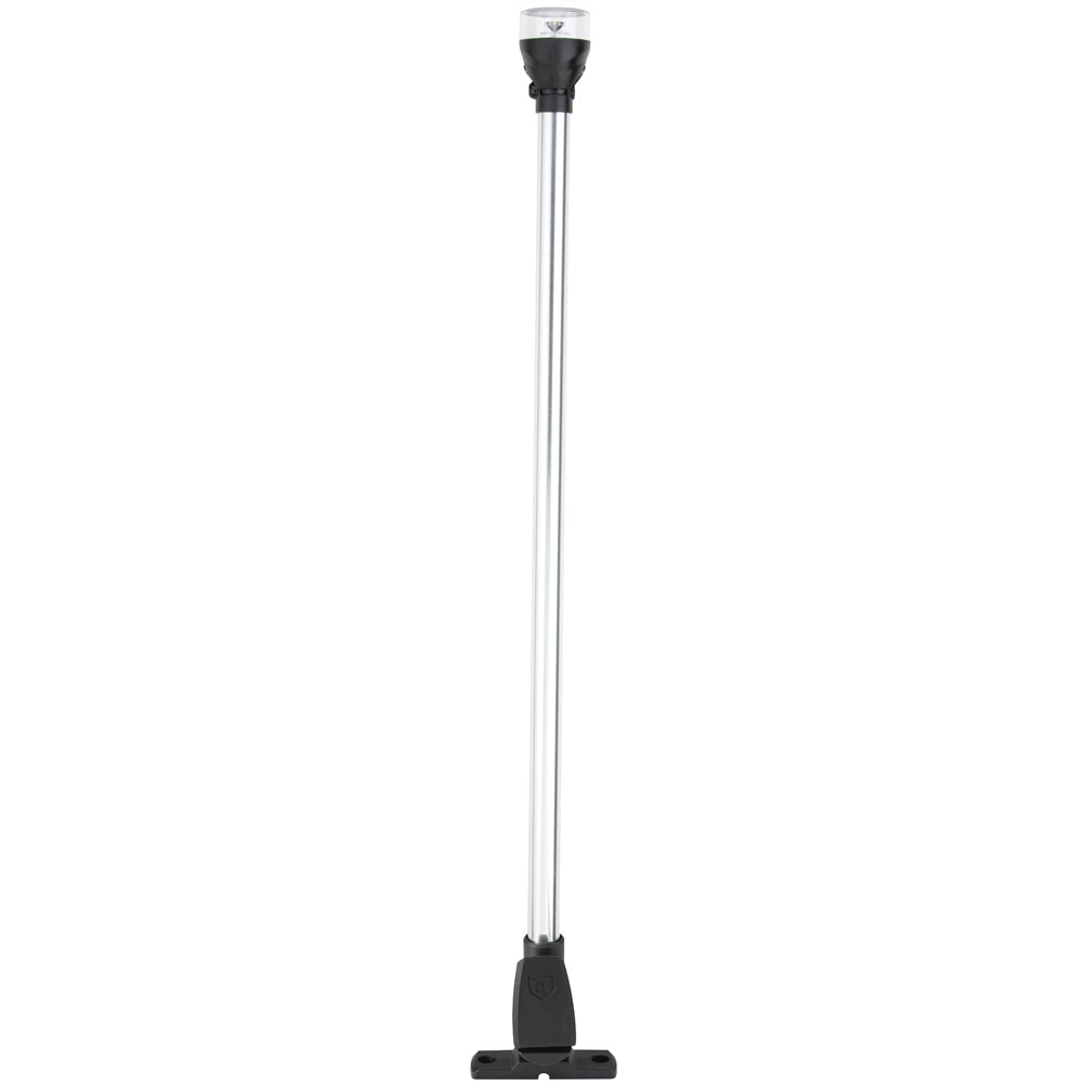 Attwood LightArmor 12 inch fold-down all-around LED navigation light with cam-lock base