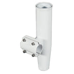 Lee's Tackle Lee's Clamp - On Rod Holder - White Aluminum - Horizontal Mount - Fits 1. O.D. Pipe