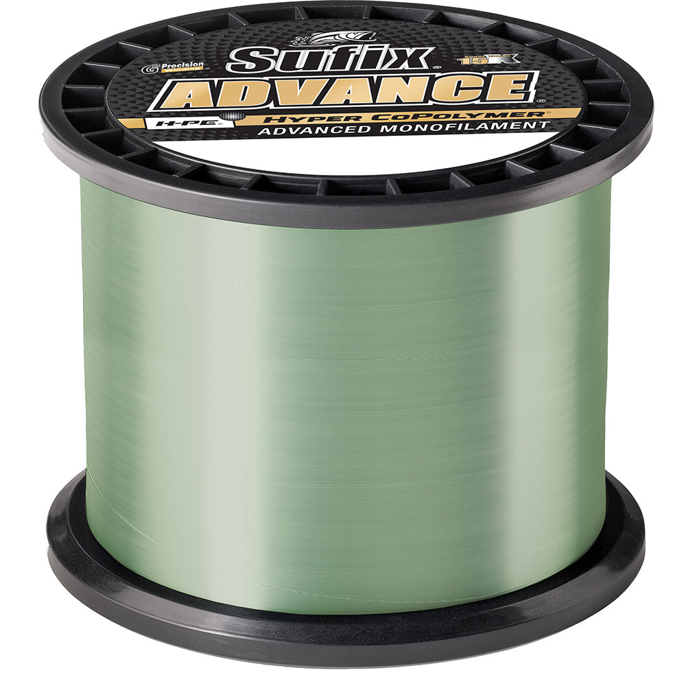 Sufix Advance Monofilament Low-Vis Green 1200 yard spool 10lb 12lb