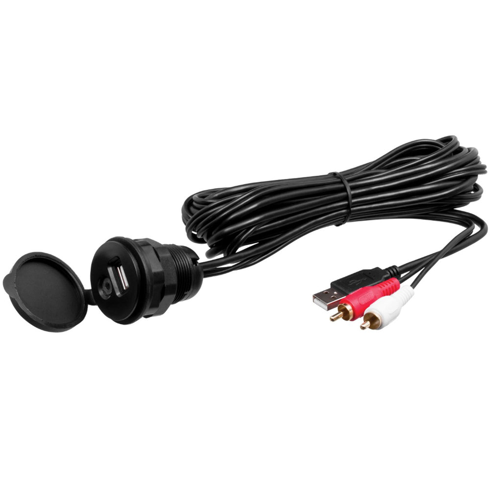 Boss Audio MUSB35 6-foot USB and 3.5mm aux accessory extension cable