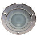 Lumitec Shadow flush mount LED down light polished finish Spectrum RGBW IP67 marine dome light