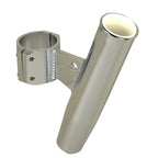 C.E. Smith vertical aluminum clamp-on rod holder for 2.375 inch OD rails, anodized finish