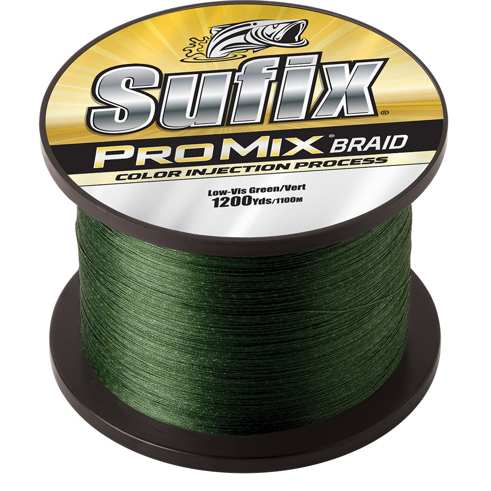 Sufix ProMix Braid 10lb Low-Vis Green 1200 yards spool