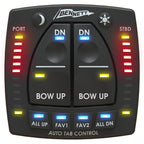 Bennett AutoTrim Pro keypad controller for electric trim tabs with LED position indicators