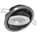 Lumitec Mirage positionable down light warm white dimming high CRI polished bezel