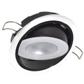 Lumitec Mirage Positionable Down Light warm white Hi CRI white bezel spring mount marine dome light