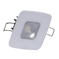 Lumitec Square Mirage Down Light glass housing no bezel white dimming red blue non-dimming LED dome light