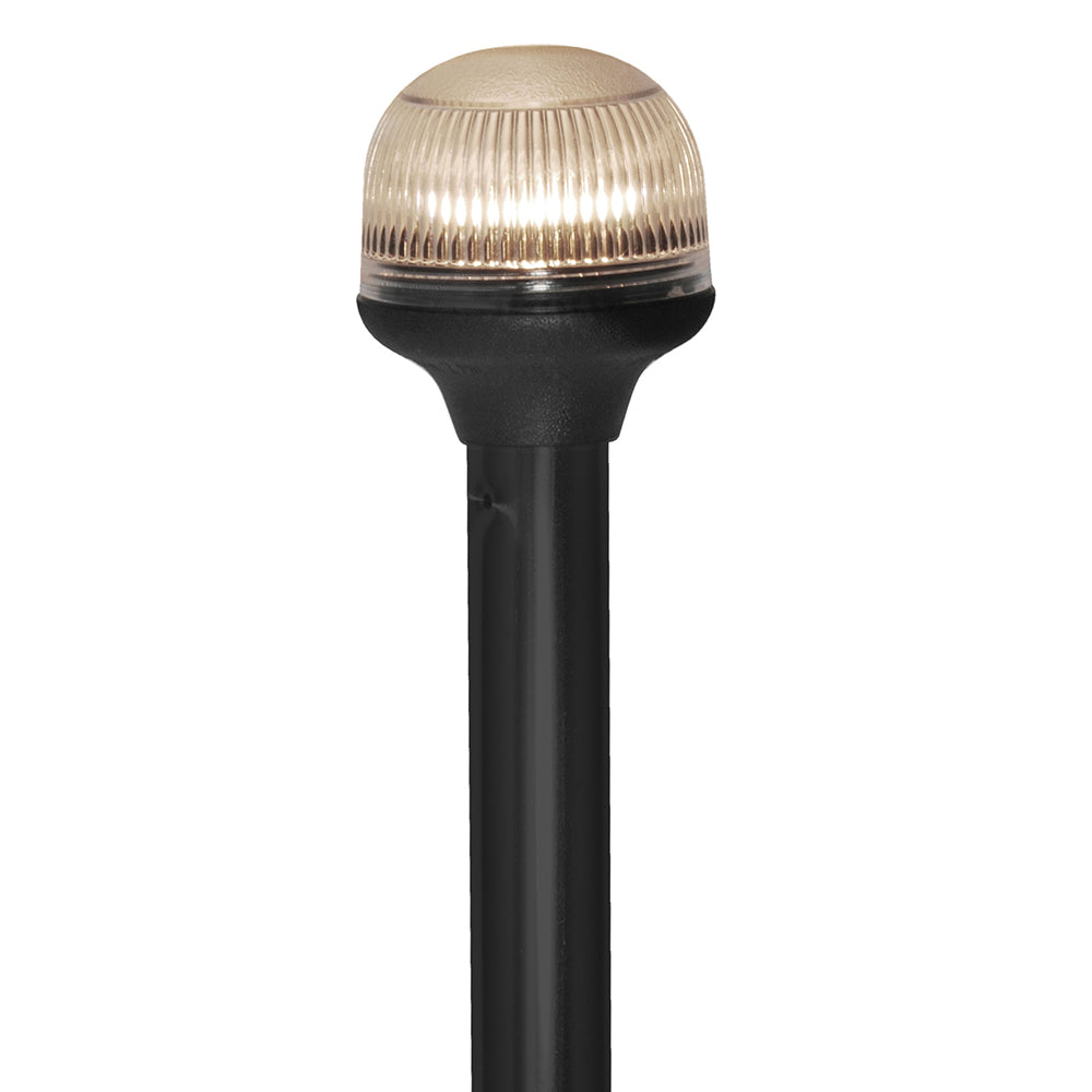 Attwood All-Around Fold-Down Incandescent Anti-Glare Navigation Light 12-inch Black Pole 12V