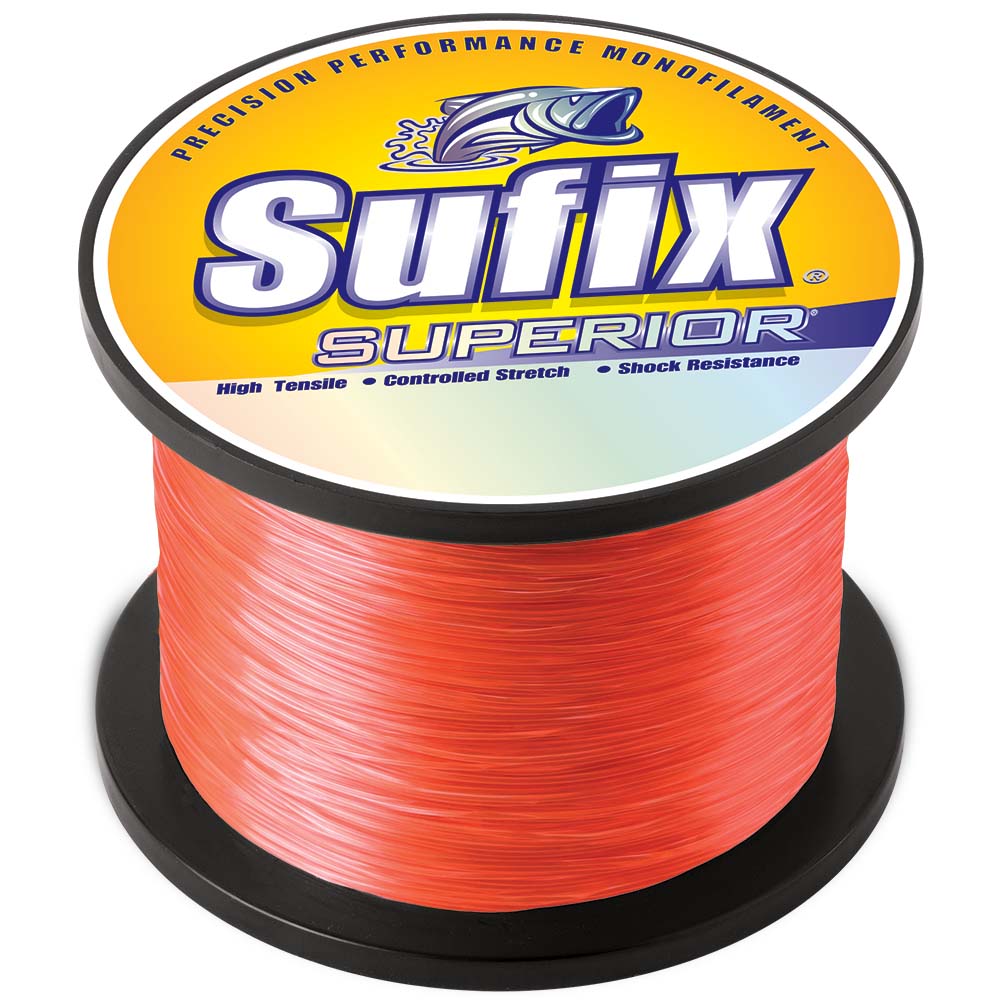 Sufix Superior Neon Fire Monofilament spool 2405 yards 50lb 100lb