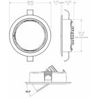 Lumitec Mirage Positionable Down Light - White Dimming