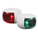 Hella Marine NaviLED 2nm port and starboard LED navigation light pair colored lens white housing