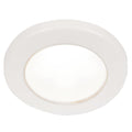 Hella Marine EuroLED 75 3-inch round screw mount down light white LED white plastic rim