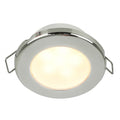 Hella Marine EuroLED 75 3-inch round spring mount warm white LED down light with 316 stainless steel rim