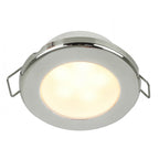 Hella Marine EuroLED 75 3-inch round spring mount warm white LED down light with 316 stainless steel rim