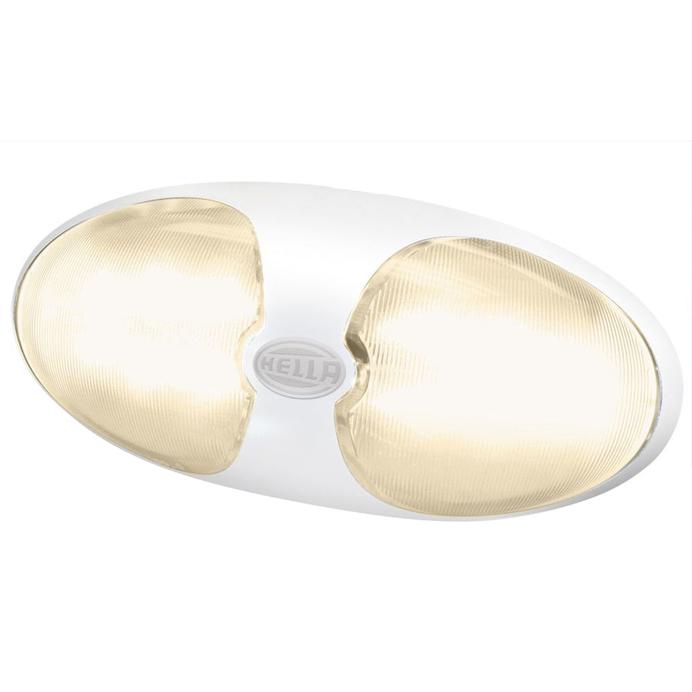 Hella Marine DuraLED 12 warm white LED interior exterior lamp white housing surface mount IP67