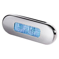Hella Marine surface mount oblong LED courtesy lamp blue LED with stainless steel bezel