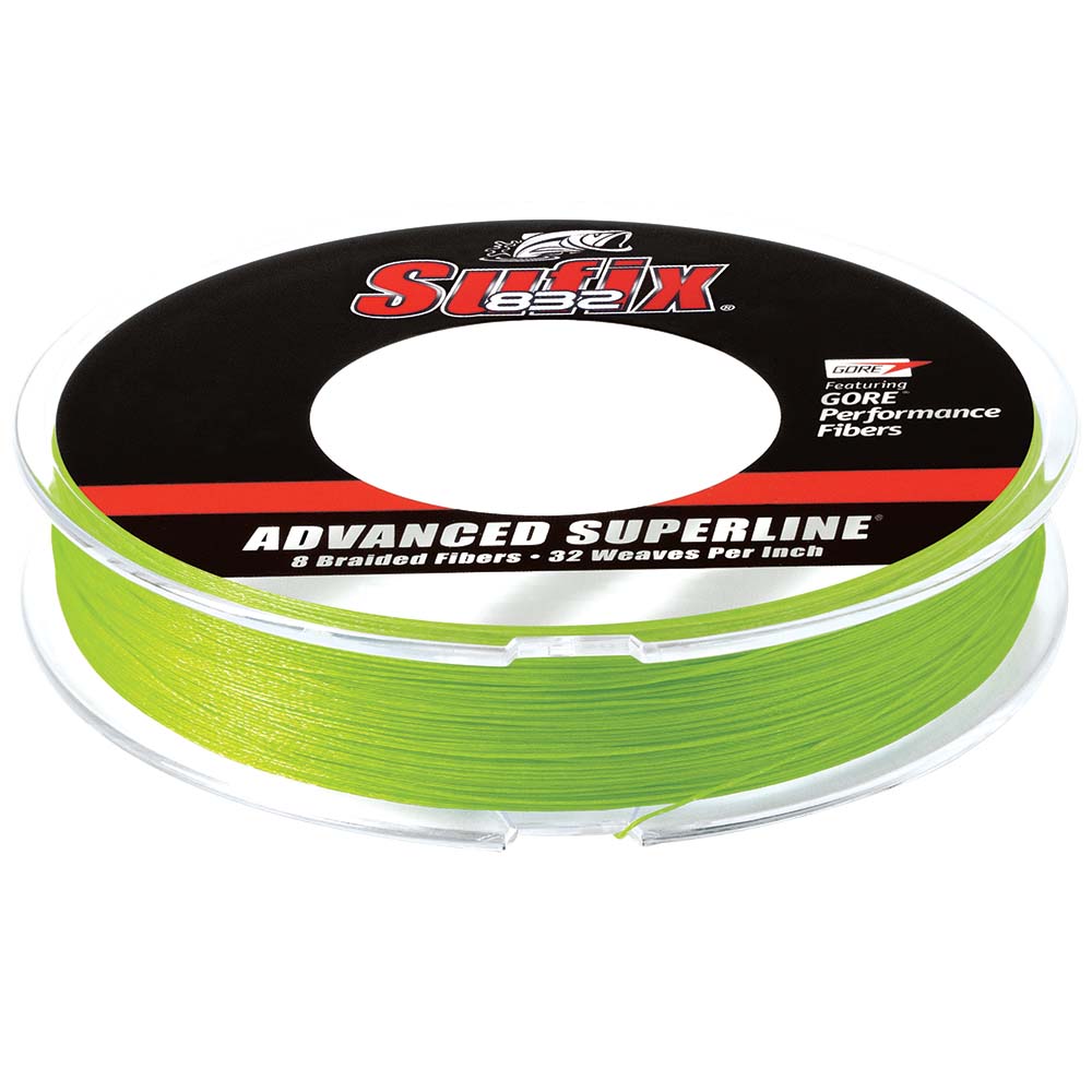 Sufix 832 Advanced Superline Braid 6lb Neon Lime 150 yards spool