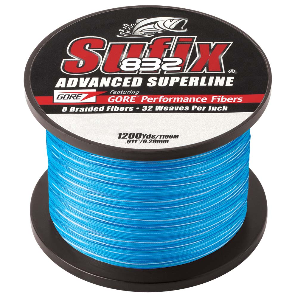Sufix 832 Advanced Superline Braid 6lb Coastal Camo 1200 yards spool