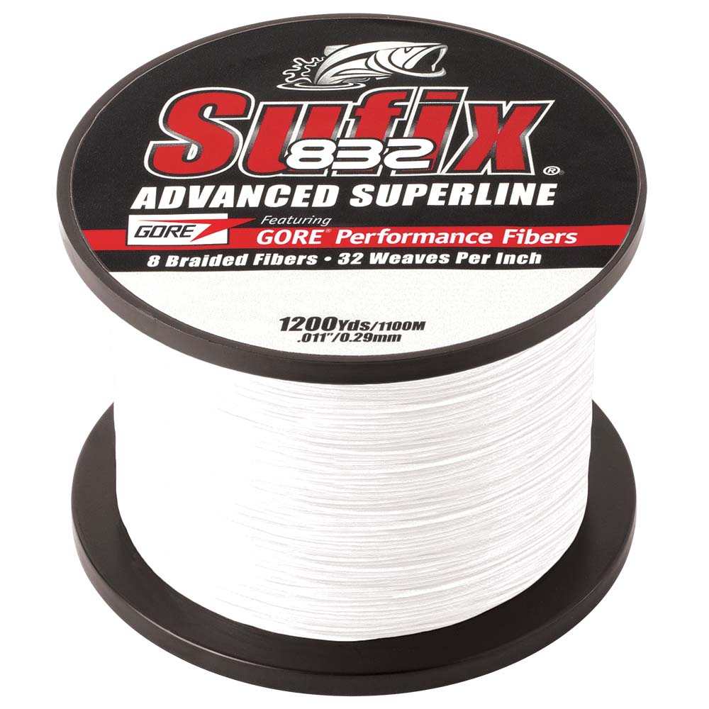 Sufix 832 Advanced Superline Braid Ghost 1200 yards spool