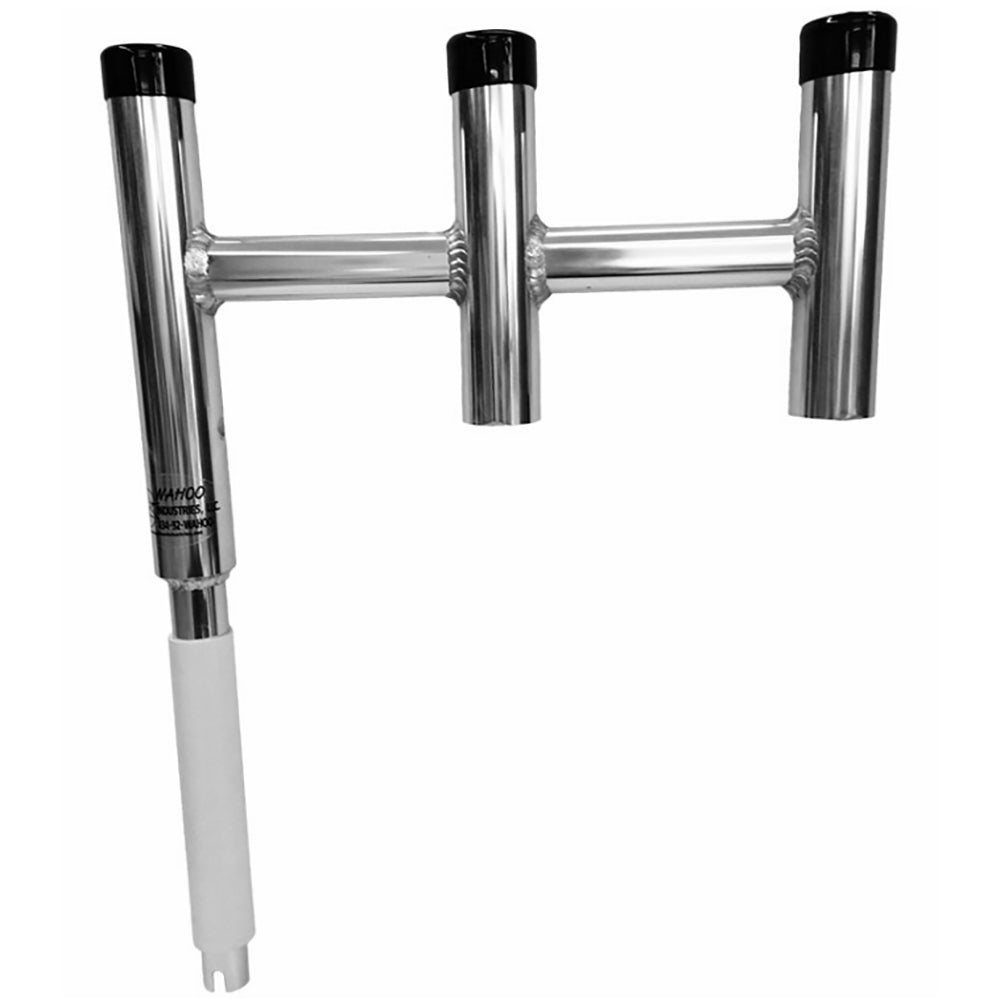 Wahoo Offset Triple Rod Holder kite cluster mount for offshore fishing