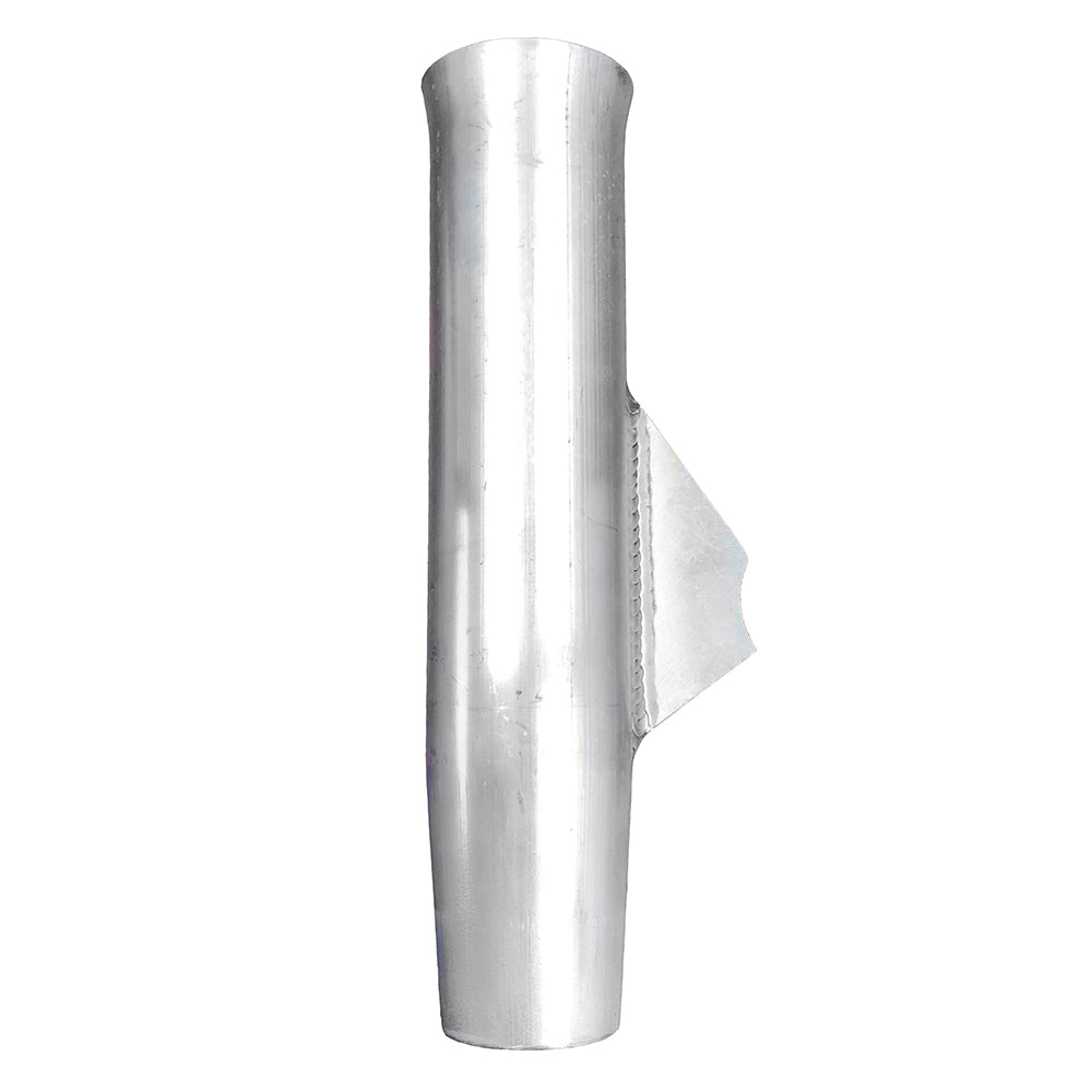 Tigress 10-inch weld-on aluminum flared rod holder with mill-finished blade, 1-7/8 inch ID